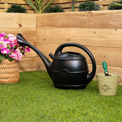 10L Ward Garden Watering Can with Rose - Green