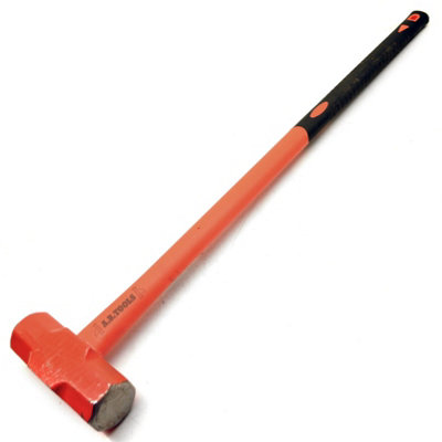 10lb Sledge Hammer 70% Fibre Handle Rubber Grip Lump Maul Mallet