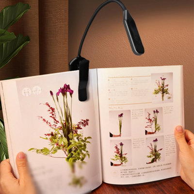 Versatile Desk Lamp, USB LED Clip Reading Light, Dimmable
