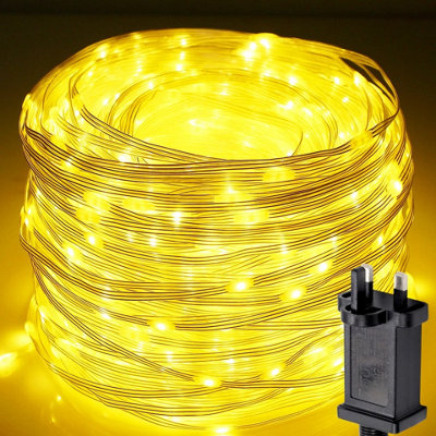 10m 100 LED Warm White  Waterproof Outdoor & Indoor String Lighting for Garden