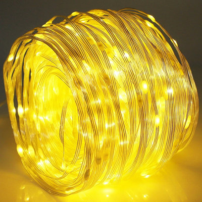 10m 100 LED Warm White  Waterproof Outdoor & Indoor String Lighting for Garden
