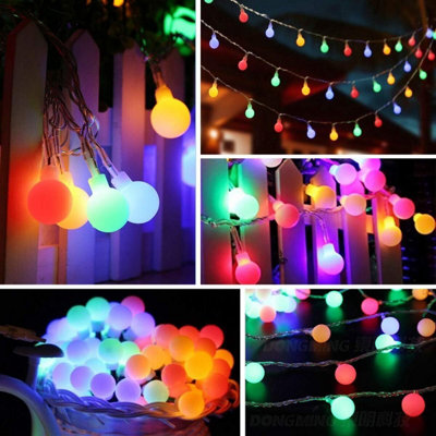 Led globe store string lights indoor