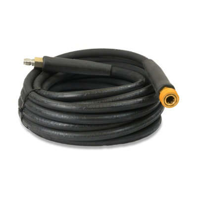 10m 2 WIRE, 3/8" 400BAR 155C  V-TUF BLACK V-TUF with DURAKLIX HEAVY DUTY MSQ COUPLINGS