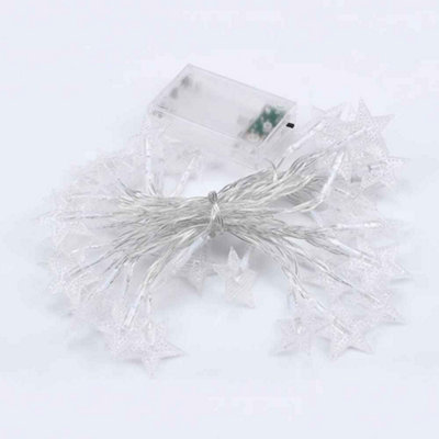 10M 80 LED Warm White Star String Lights USB Fairy Garland for Outdoor ...