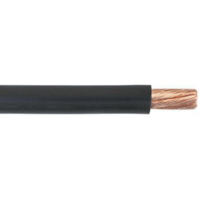 10m Automotive Starter Cable - 170 Amp - Single Core - Copper Conductor - Black