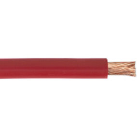 10m Automotive Starter Cable - 170 Amp - Single Core - Copper Conductor - Red