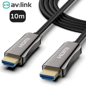 10m HDMI 2.0 Lead Ultra High Speed 4K UHD Active Fibre Optic