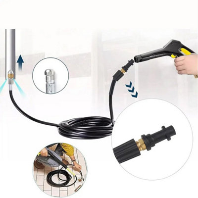 10M High Pressure Drain Jet Washer Hose Drain Pipe Sewer Cleaning ...
