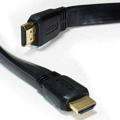 10m High Speed Ultra HD Male Slim Flat HDMI Cable 4K 3D Rated with Ethernet TV