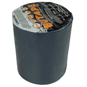 10m of BUTAPE - Strong Butyl Roofing Flashing Tape Flashband Seal in Anthracite Grey For Roofing and Polycarbonate Sheets 150mm
