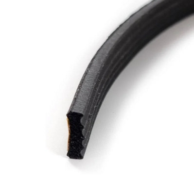 10m of Dry Glaze EPDM Dry Glazing Tape Rubber Weather Seal Draught Excluder 2x8mm
