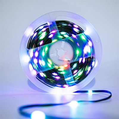 10M RGB+W LED Strip Rope Light Battery