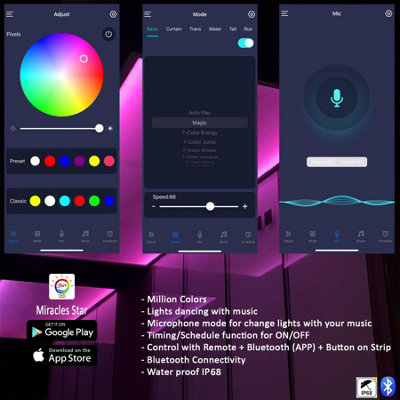 10M RGB+W LED Strip Rope Light Battery - 4