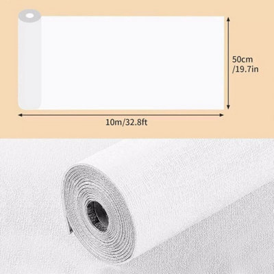 10M Thicken Self-Adhesive Thermal Insulation Linen Wallpaper Wall ...