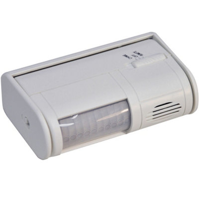 10m Wireless PIR Motion Detector Sensor Alarm Wall Mount Visitor