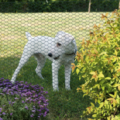 10M X 0.9M X 25MM PVC Coated Galvanised Chicken Wire Rabbit Mesh Fencing Aviary Fence Netting
