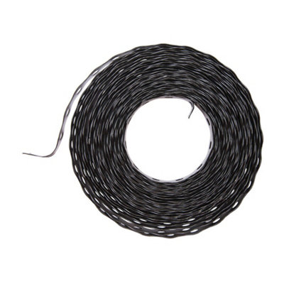 10m x 17mm Black Galvanised Steel Fixing Band Tape Strong Flexible Cable Ducting