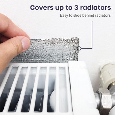 10m x 60cm Radiator Foil Insulation - Radiator Reflector Panels with ...