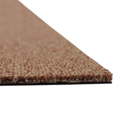 10m2 Sand And Scarlet Red Carpet Tiles - 5