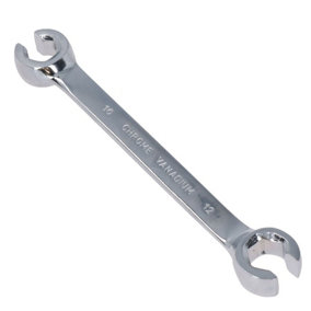 10mm + 12mm Metric Combination Flare Nut Brake Gas Fuel Pipe Spanner Wrench
