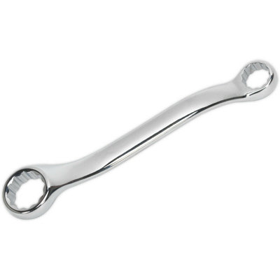 10mm and 13mm Double Ended Offset Ring Spanner - Stubby Handle Wrench for Tight Spaces