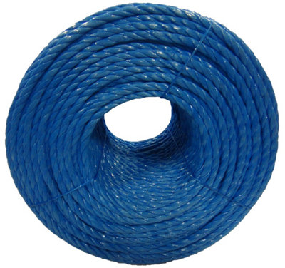 10mm Blue Polypropylene Poly PP Rope x 220m Coil