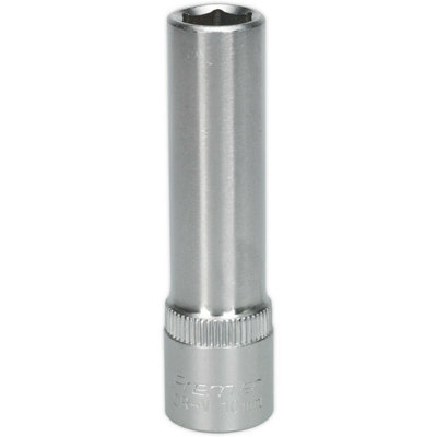 10mm Deep Drive Socket - 3/8" Chrome Vanadium Forged Steel Tool