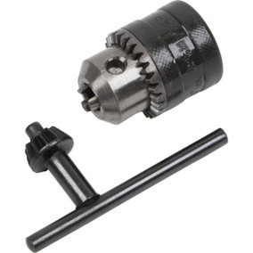 10mm Drill Chuck & Key - 3/8" x 24 UNF Thread - Corded & Cordless Drill Adaptor