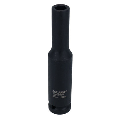 10mm Extra Deep Long Metric MM Impact Socket 1/2" Drive 6 Sided Single Hex