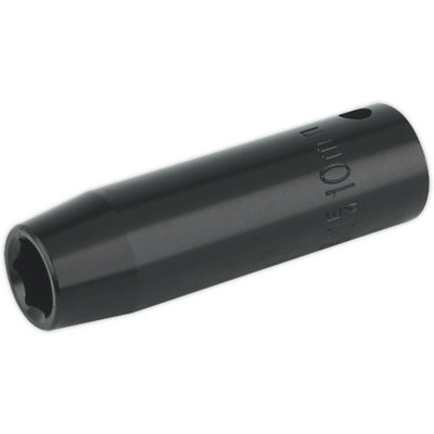 10mm Forged Deep Impact Socket - Durable Chrome Vanadium Wrench Tool with 3/8 Inch Drive