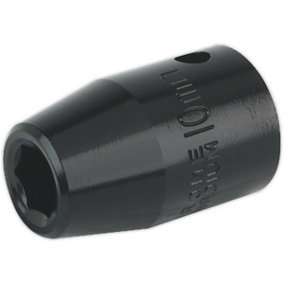 10mm Forged Impact Socket - 1/2 Inch Sq Drive - Chrome-Vanadium Wrench Socket