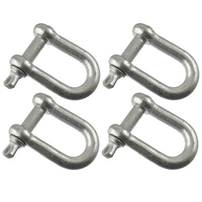 10mm Galvanised Dee Shackle PACK of 4 Chandlery DK03