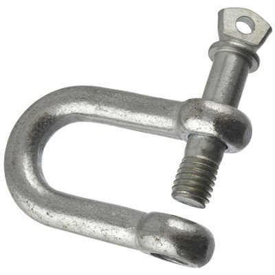 10mm Galvanised Dee Shackle PACK of12 Chandlery DK03
