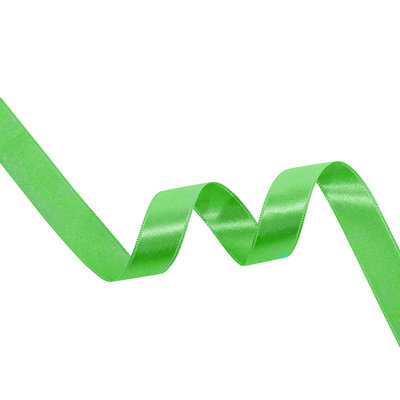 10mm Green Double Sided Satin Polyester Ribbon Roll