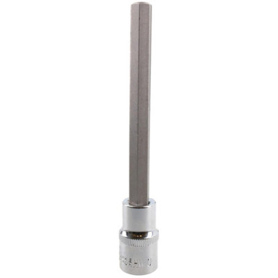 10mm Hex Allen Key Long Bit Internal Socket Metric 1/2" Drive 140mm Length Cr-V