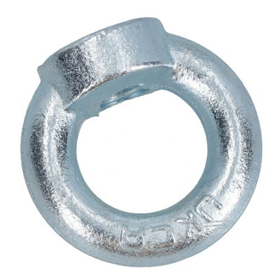 10mm Lifting Eye Nut Fastener Internal Female Thread Zinc Plated 25mm ...