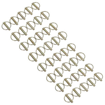 10mm Lynch Pins Clips Fasteners Linkage Locking Pins Tractors Trailers 40pc
