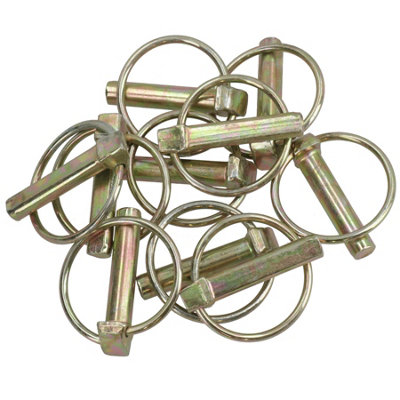 10mm Lynch Pins Clips Fasteners Linkage Locking Pins Tractors Trailers 40pc
