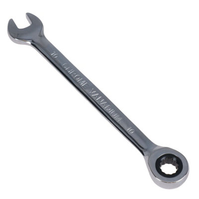 10mm Metric Combination Ratchet Ratcheting Spanner Wrench Bi-Hex 12 Sided