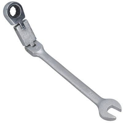 10mm Metric Double Jointed Flexi Ratchet Combination Spanner Wrench 72 Teeth