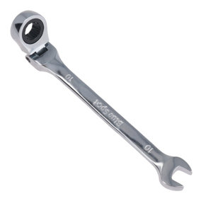 10mm Metric Flexible Combination Ratchet Spanner Wrench Bi-Hex 12 Sided