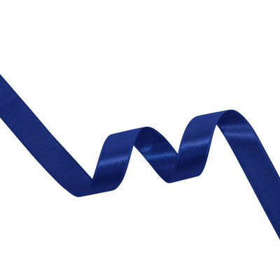 10mm Navy Double Sided Satin Polyester Ribbon Roll