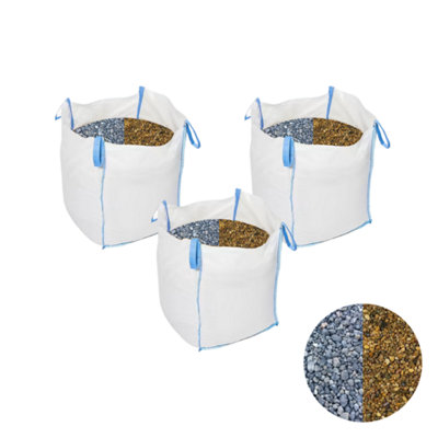 10mm Non Decorative Pea Shingle Gravel 800kg Bulk Bag x3 Bags