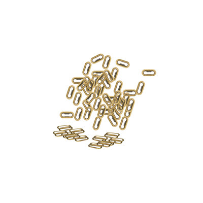 10mm Oval Shape Brass Eyelets with Washers, Bronze, 50pcs