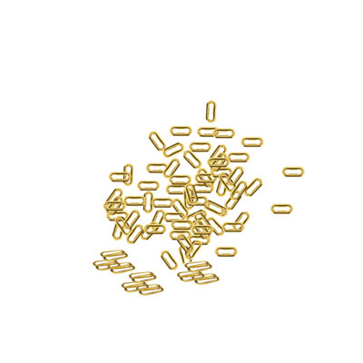 10mm Oval Shape Brass Eyelets with Washers, Gold, 50pcs