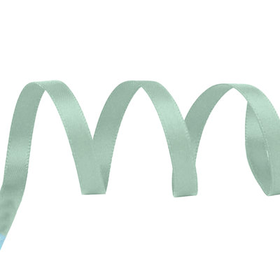 10mm Pastel Green Double Sided Satin Polyester Ribbon Roll