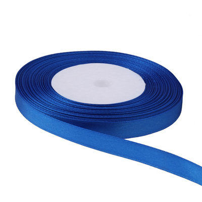10mm Royal Blue Double Sided Satin Polyester Ribbon Roll - 3