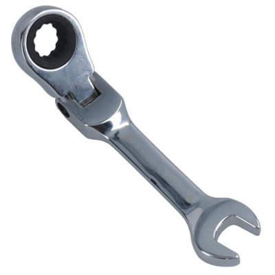 RHAIYAN 10mm Ratchet Wrench Mini Shaped Metal Racing Keychain Key Chain Ring Keyring Adjustable Wrench Tools Tool Specific (Color : Black