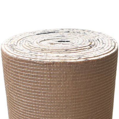 10mm Thick High Density Paperback PU Foam Carpet Underlay 7.5m2 Heat ...