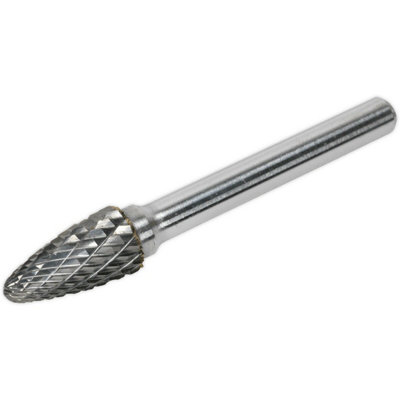 10mm Tungsten Carbide Rotary Burr Bit Arc Round Nose Engraving